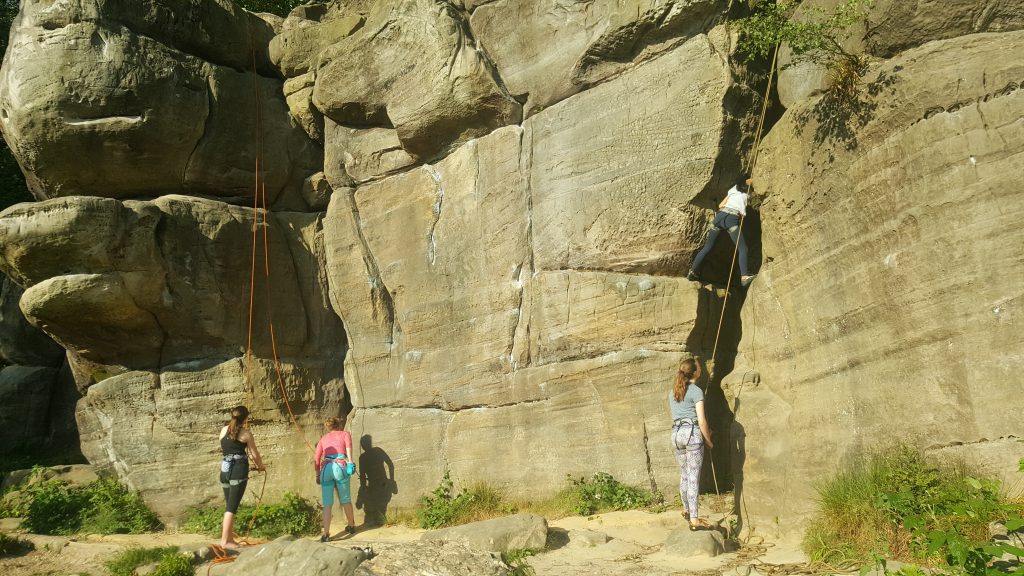 Rock Climbing at Harrisons' rocks Tunbridge Wells