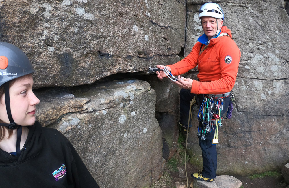 Climbing instruction with Hepworth Adventures